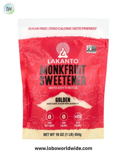 Lakanto, Monkfruit Sweetener with Erythritol, Golden, 16 oz (454 g)
