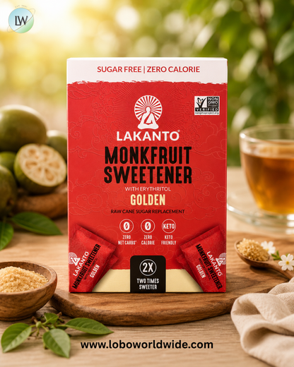 Lakanto, Monkfruit Sweetener with Erythritol, 30 Packets, 3.17 oz (90 g)