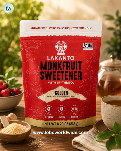 Lakanto, Monkfruit Sweetener with Erythritol, 8.29 oz (235 g)