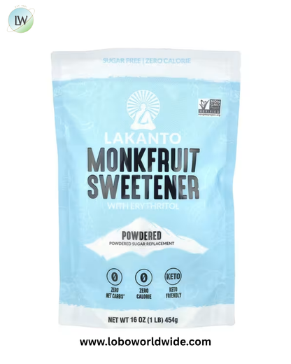 Lakanto, Monkfruit Sweetener with Erythritol, Powdered , 16 oz (454 g)