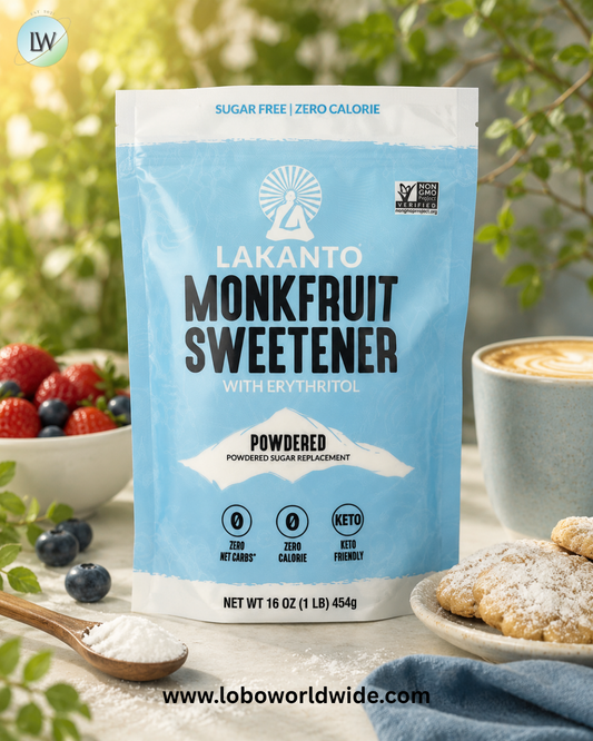 Lakanto, Monkfruit Sweetener with Erythritol, Powdered , 16 oz (454 g)