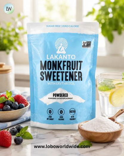 Lakanto, Monkfruit Sweetener with Erythritol, Powdered , 16 oz (454 g)