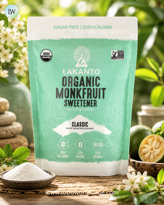 Lakanto, Organic Monkfruit Sweetener, 1 lb (454 g)