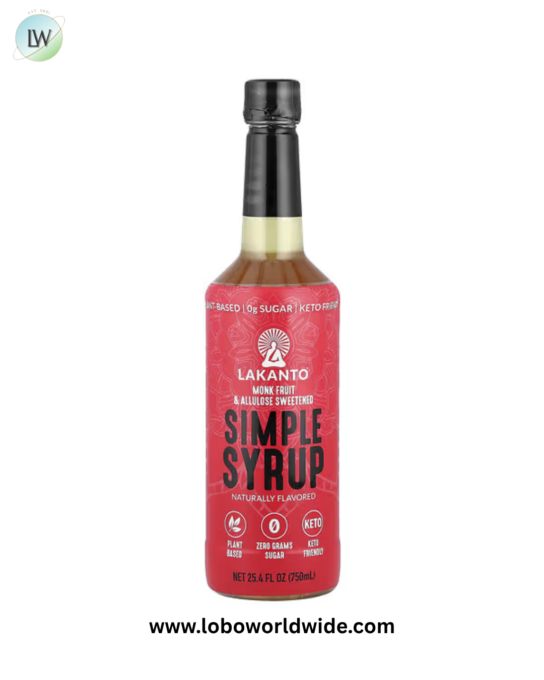 Lakanto, Simple Syrup, 25.4 fl oz (750 ml)