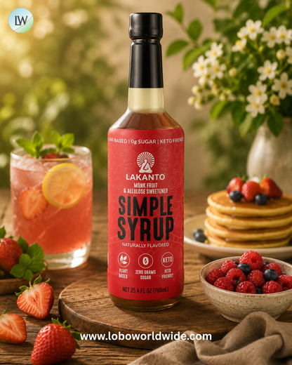 Lakanto, Simple Syrup, 25.4 fl oz (750 ml)