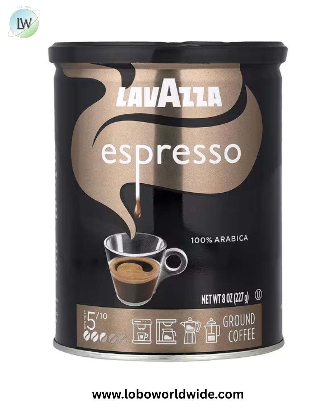 LavAzza Premium Coffees, Espresso, Ground, 8 oz (227 g)