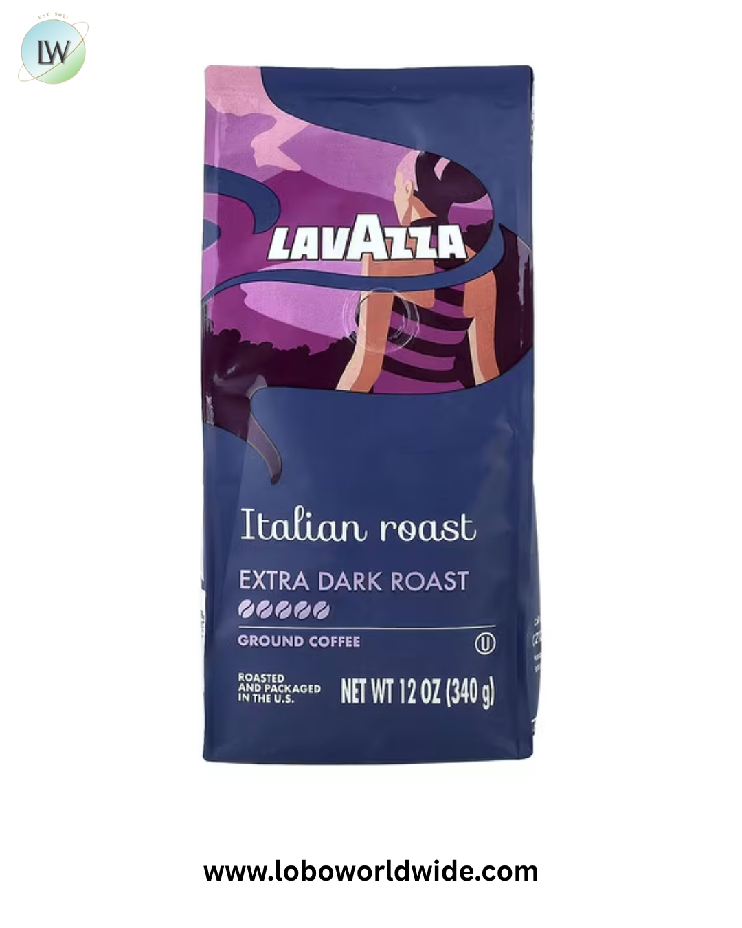 LavAzza Premium Coffees, Ground, Extra Dark Roast, 12 oz (340 g)
