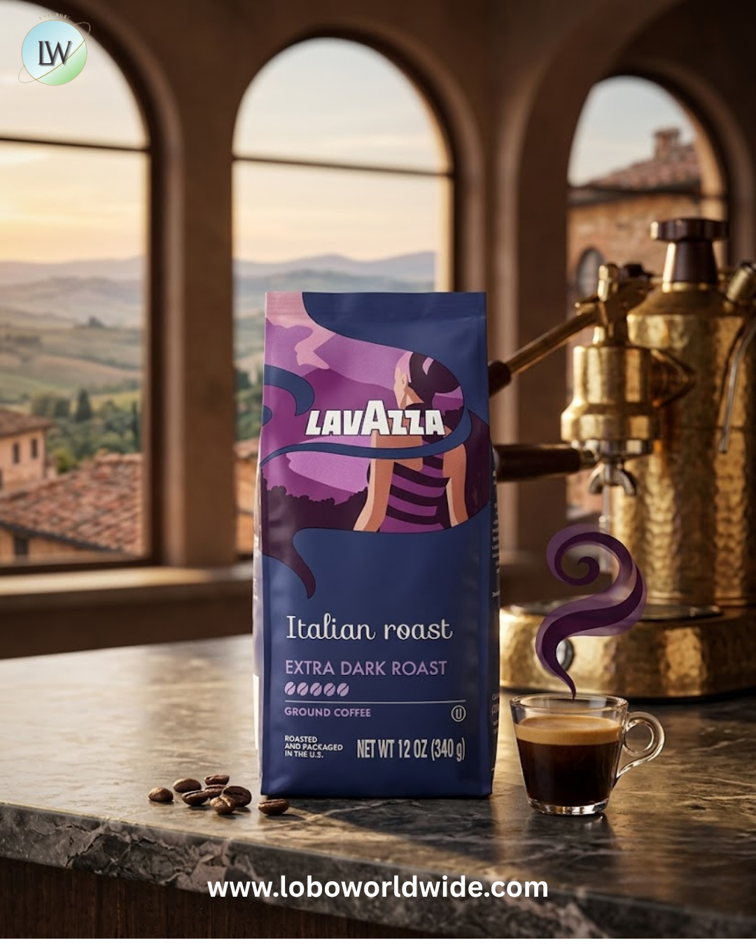 LavAzza Premium Coffees, Ground, Extra Dark Roast, 12 oz (340 g)
