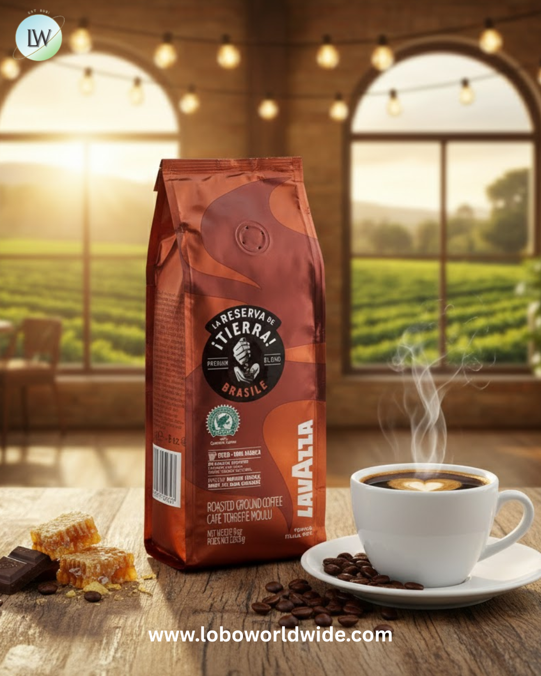 Lavazza Tierra! Brasile Coarse Ground Coffee 8 oz.