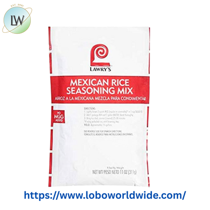 Lawry's 11 oz. Mexican Rice Seasoning Mix - 6/Case