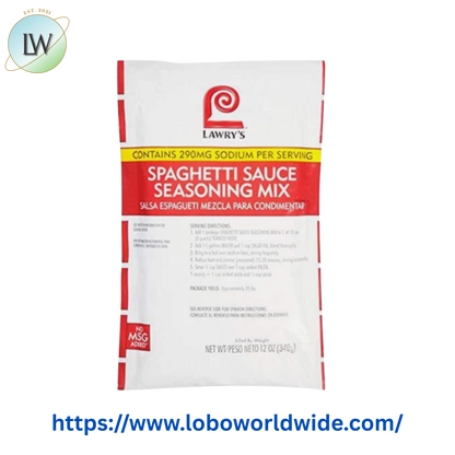 Lawry's 12 oz. Spaghetti Sauce Seasoning Mix - 6/Case