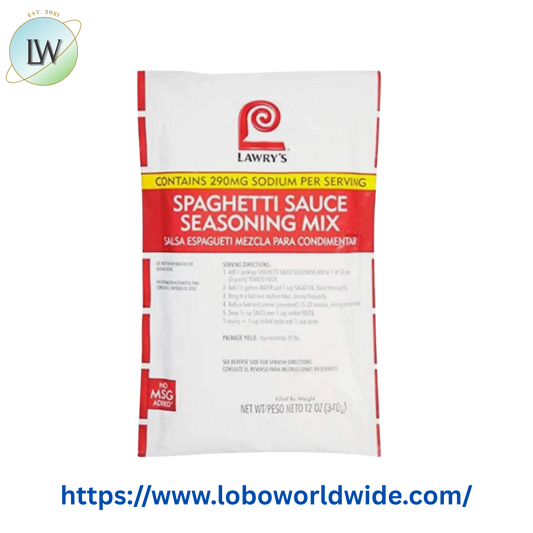 Lawry's 12 oz. Spaghetti Sauce Seasoning Mix - 6/Case