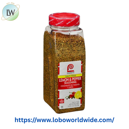 Lawry's 19 oz. Salt-Free Lemon and Pepper Seasoning