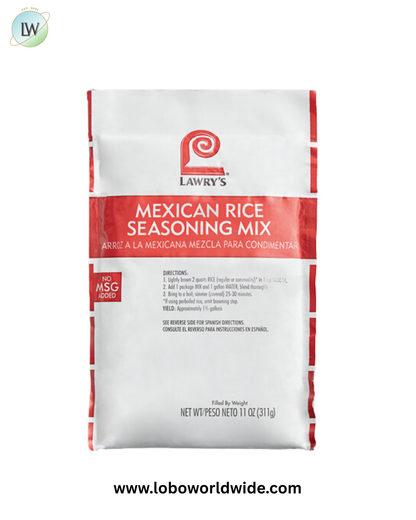 Lawry's 11 oz. Mexican Rice Seasoning Mix - 6/Case