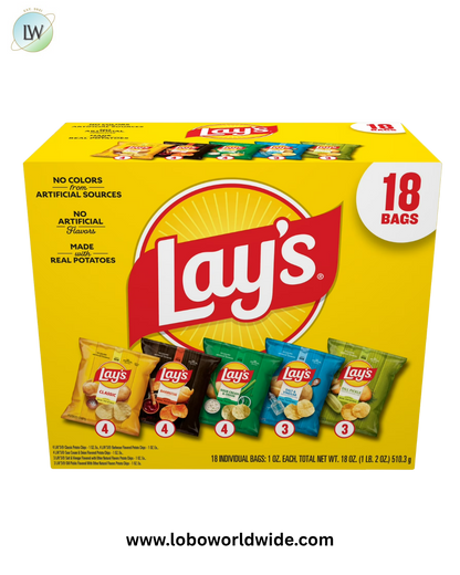 Lay's Snacks Mix Variety Pack, 1 oz, 18 Count