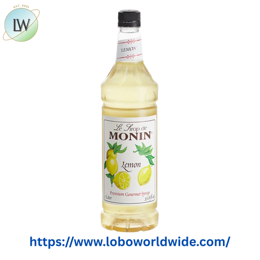 Monin Premium Lemon Flavoring / Fruit Syrup 1 Liter