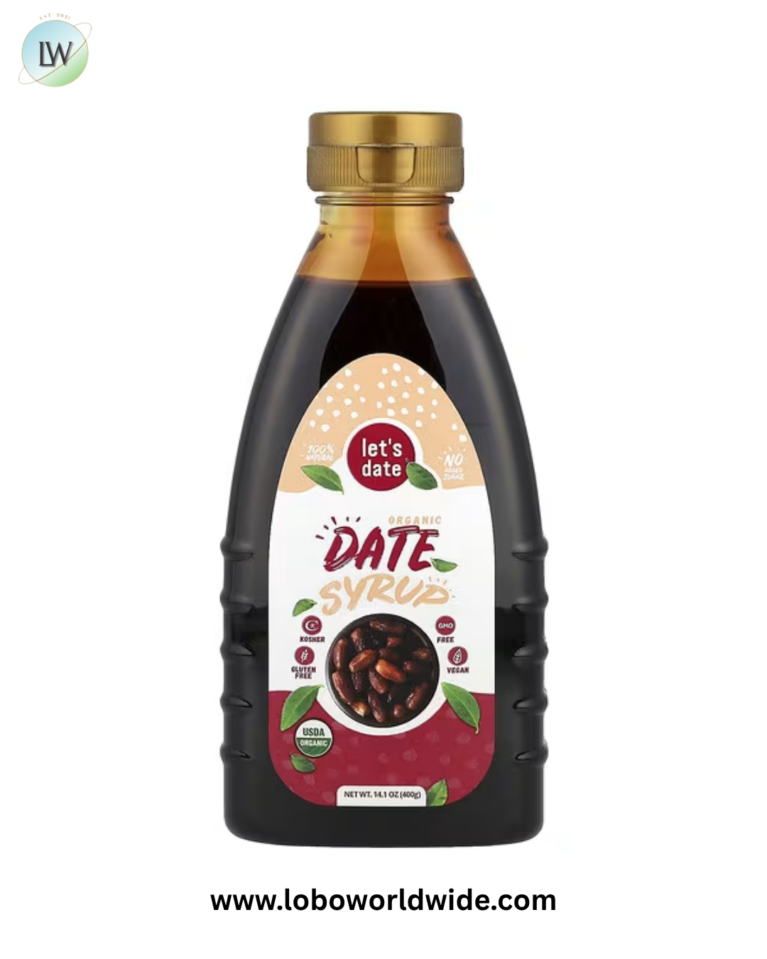 Let's Date, Organic Date Syrup , 14.1 oz (400 g)