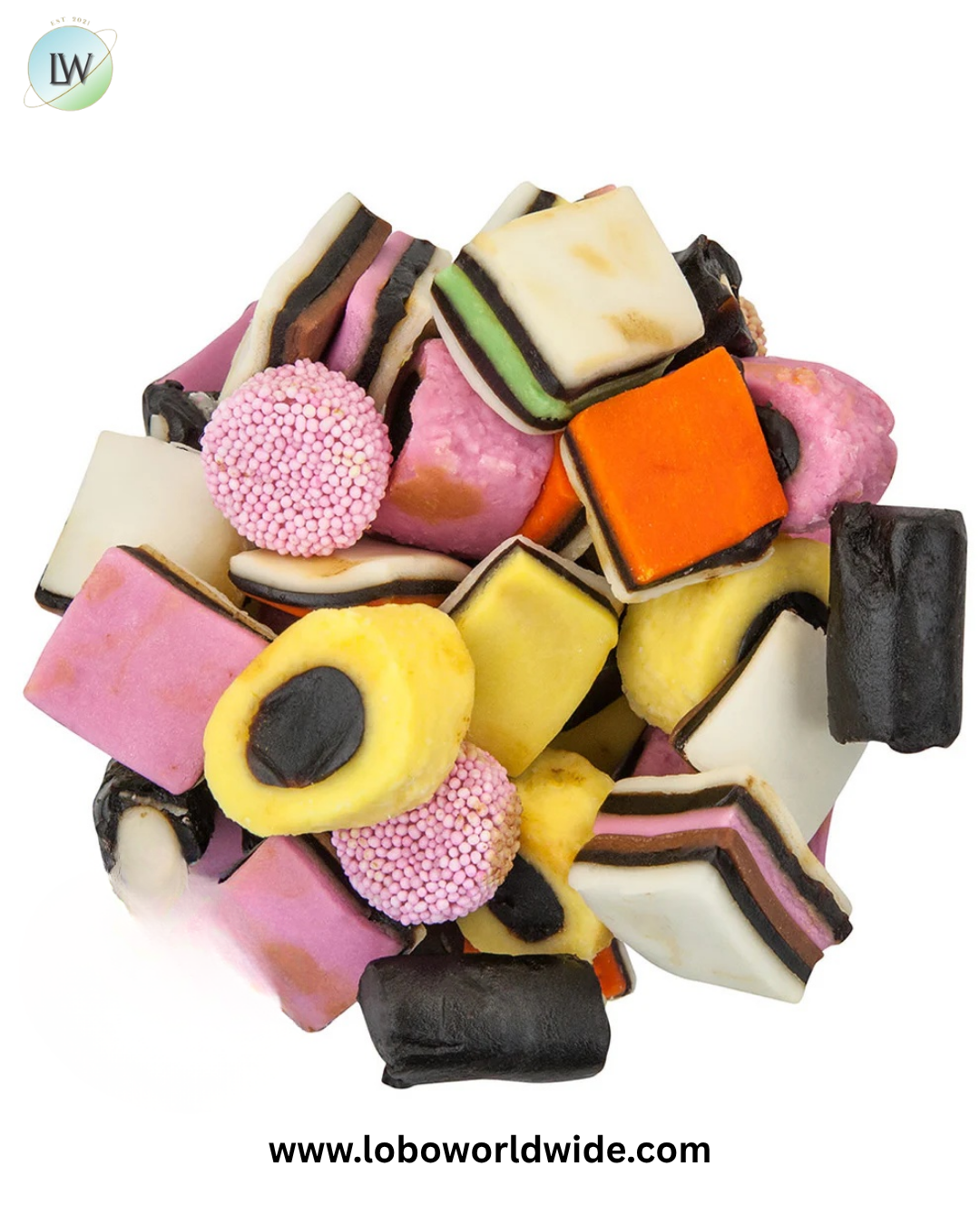 Licorice Allsorts Candy Gustaf's - 6.6lb Bulk