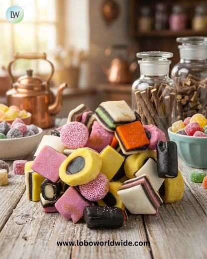 Licorice Allsorts Candy Gustaf's - 6.6lb Bulk