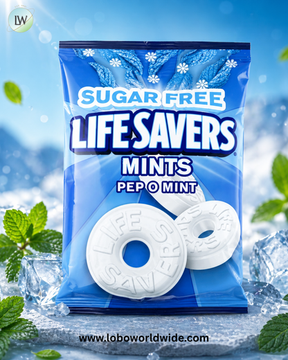Lifesavers Peppermint Sugar Free Candy 2.75oz 12 Pack