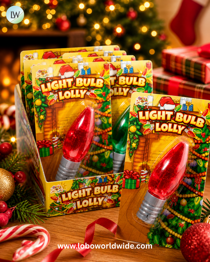 Light Bulb Lolly Lollipops - 24ct