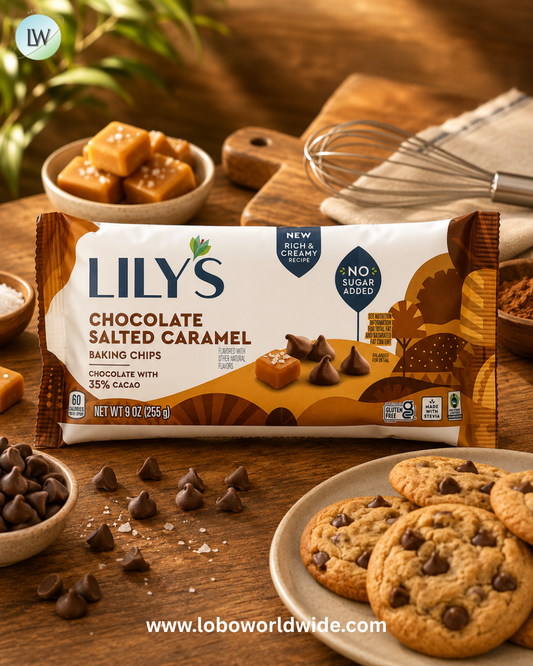 Lily's Sweets, Baking Chips, Chocolate Salted Caramel, 9 oz (255 g)