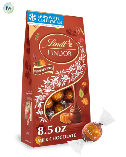 Lindt Lindor Milk Chocolate, Pumpkin Spice, 8.5 oz.