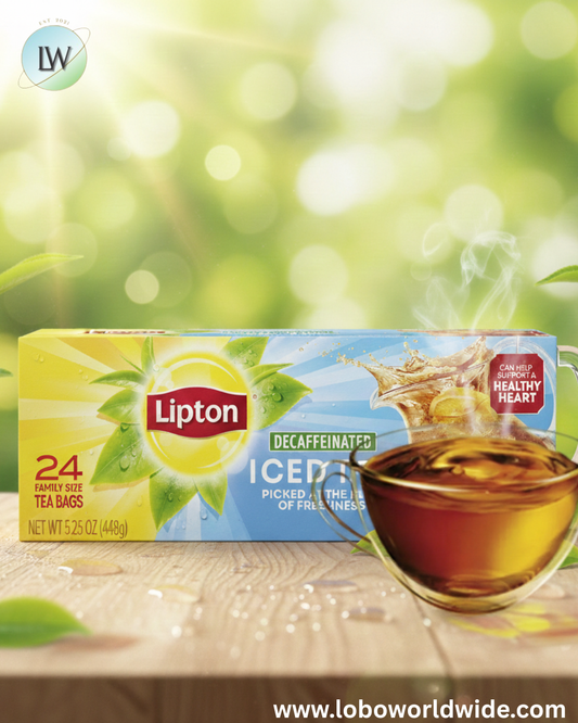 Lipton Black tea Family Decaf Iced Tea Bags, 48 ct