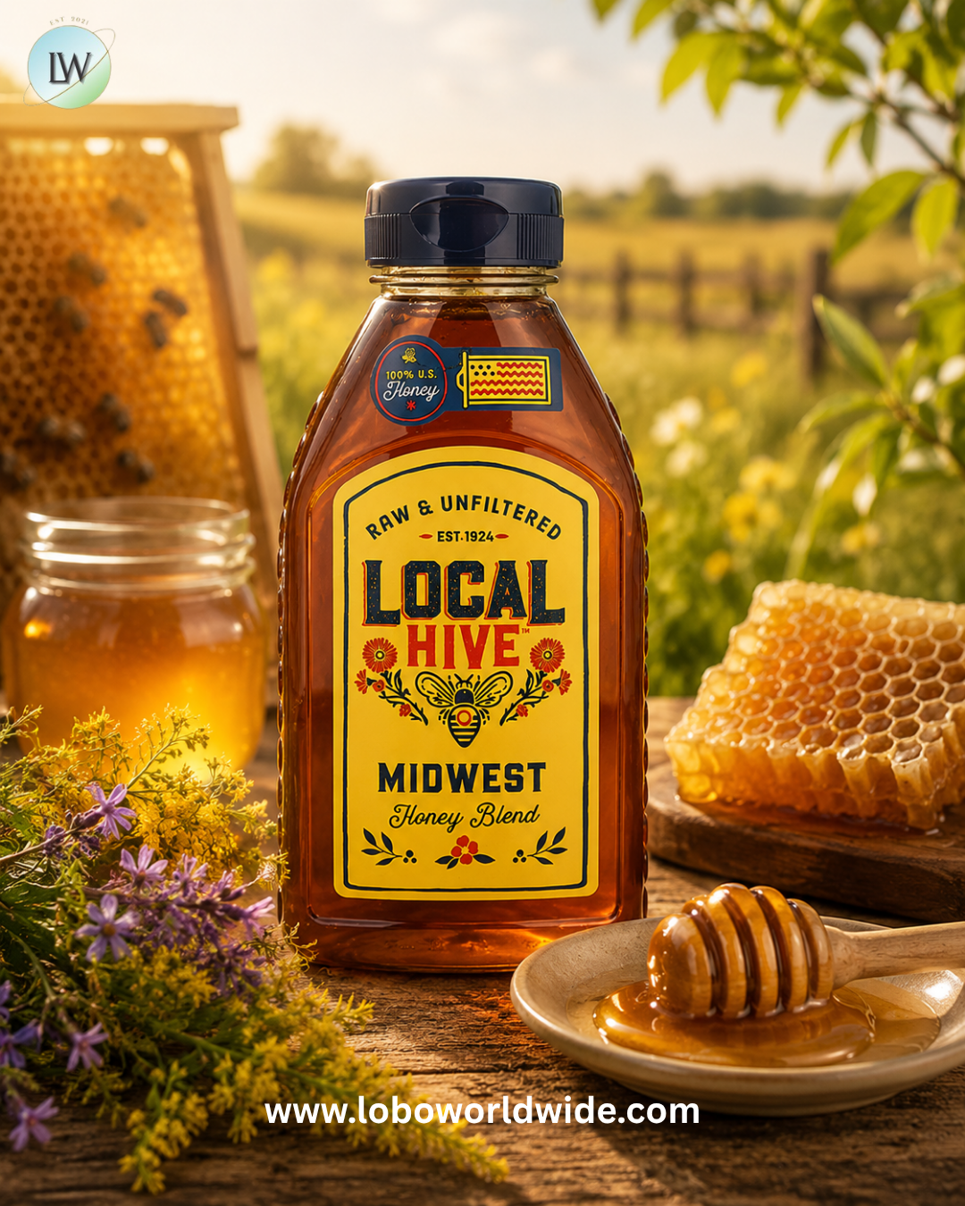 Local Hive, Honey Blend, Raw & Unfiltered, 16 oz (453.5 g)