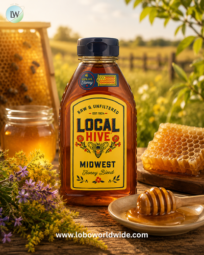 Local Hive, Honey Blend, Raw & Unfiltered, 16 oz (453.5 g)