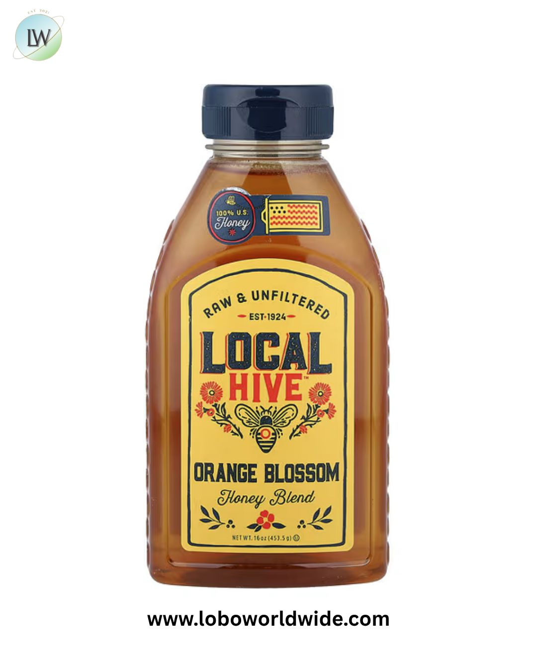 Local Hive, Honey Raw & Unfiltered, 16 oz (453.5 g)