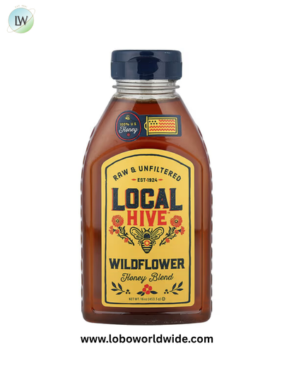 Local Hive, Honey Blend, Wildflower, Raw & Unfiltered, 16 oz (453.5 g)