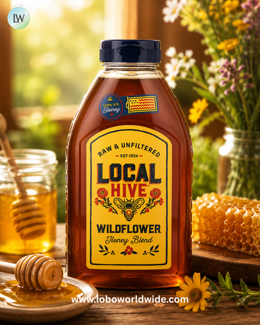 Local Hive, Honey Blend, Wildflower, Raw & Unfiltered, 32 oz (907 g)
