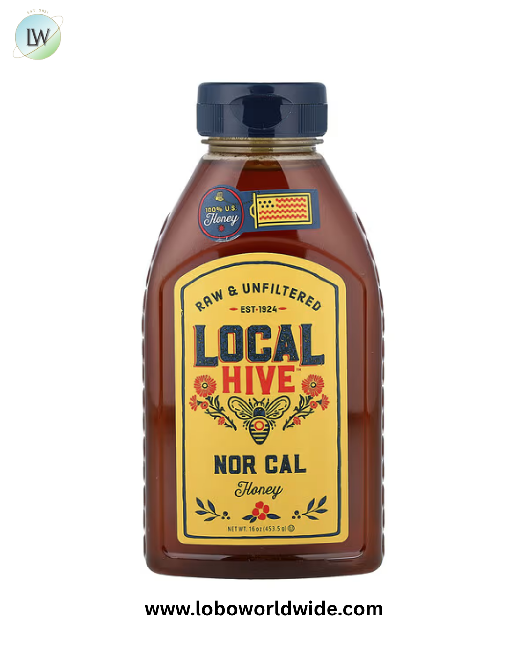 Local Hive, Honey Raw & Unfiltered, 16 oz (453.5 g)
