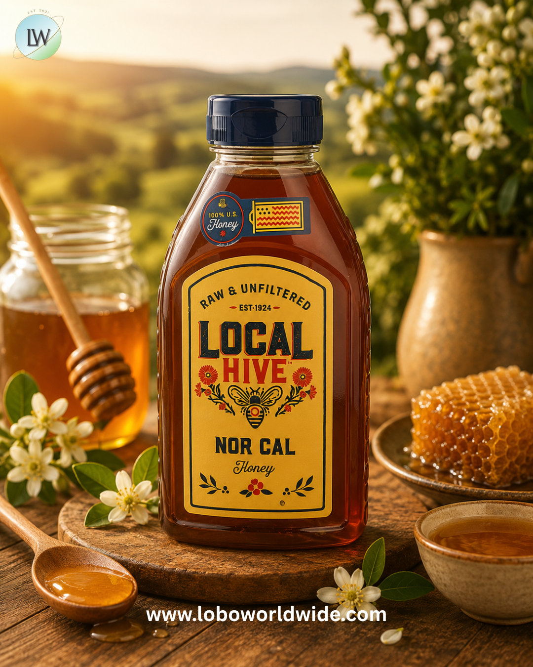 Local Hive, Honey Raw & Unfiltered, 16 oz (453.5 g)
