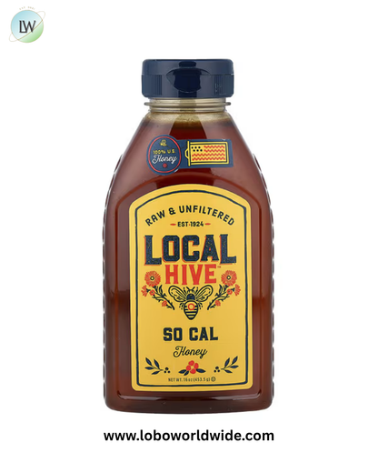 Local Hive, Honey Raw & Unfiltered, 16 oz (453.5 g)