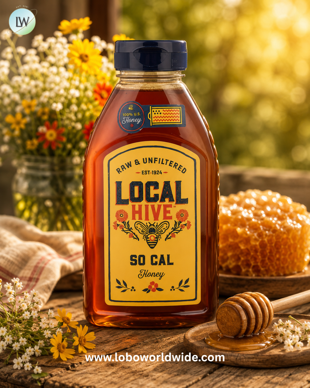 Local Hive, Honey Raw & Unfiltered, 16 oz (453.5 g)