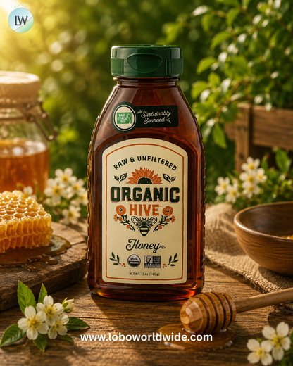 Local Hive, Organic Honey, Raw & Unfiltered, 12 oz (340 g)