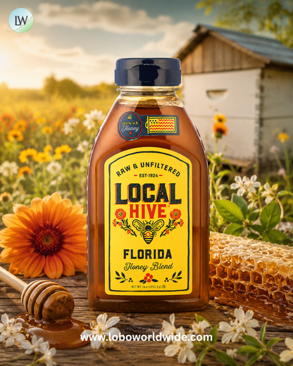 Local Hive, Honey Blend, Raw & Unfiltered, 16 oz (453.5 g)