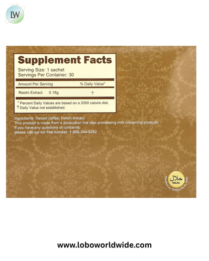 Longreen, 2 in 1 Reishi Coffee, 30 Bags, 2.3 oz (65.4 g) Each