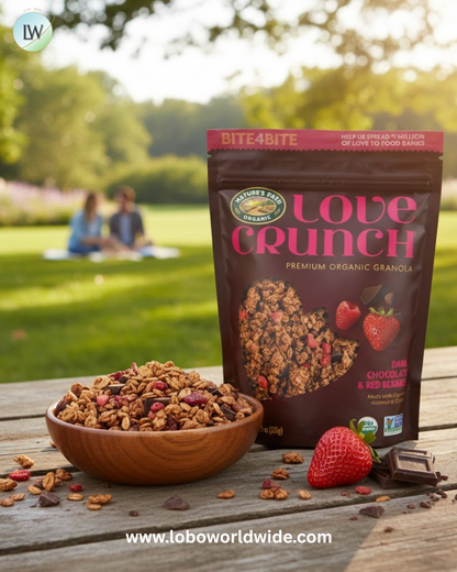 Love Crunch Organic Dark Chocolate & Red Berries Granola, 11.5 oz (Pack of 6), Non-GMO, Fair Trade, by Nature's Path