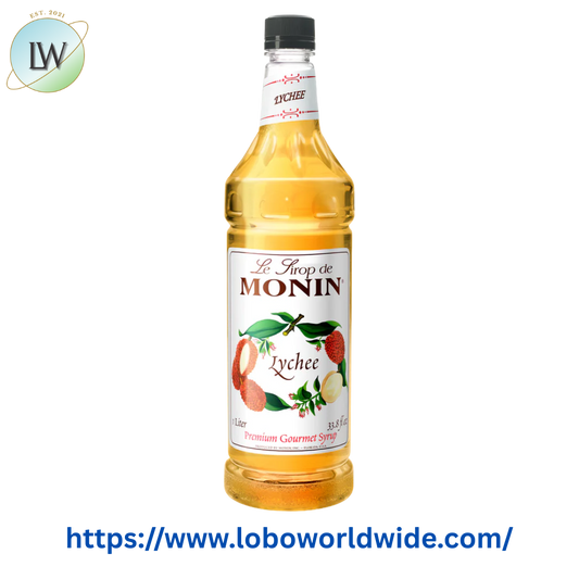 Monin Premium Lychee Flavoring Syrup 1 Liter