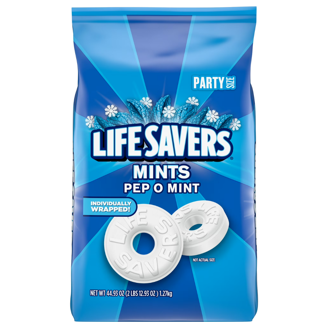 Life Savers Pep-O-Mint Breath Mints Hard Candy, Party Size - 44.93 oz