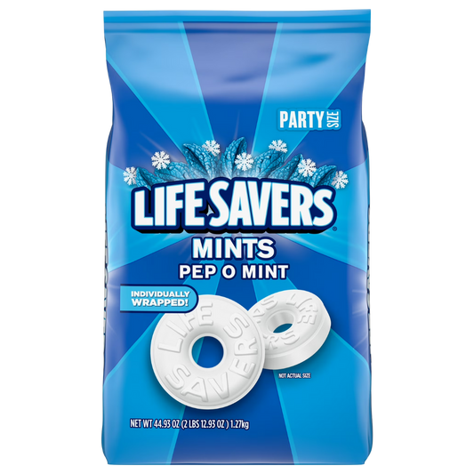 Life Savers Pep-O-Mint Breath Mints Hard Candy, Party Size - 44.93 oz
