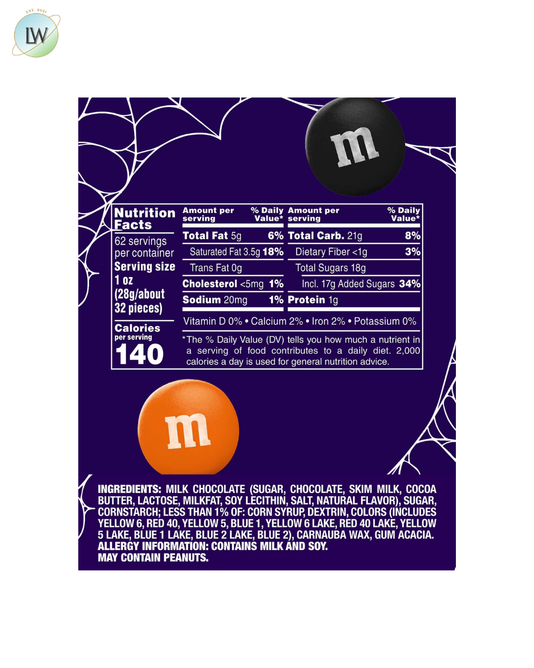 M&M'S Milk Chocolate Halloween Candy, 62 oz.