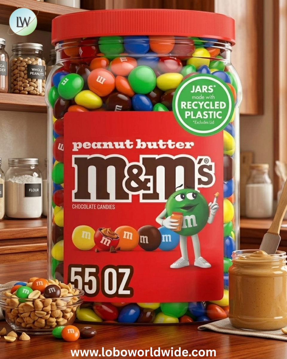 M&M'S Peanut Butter Milk Chocolate Candy, 55 oz.