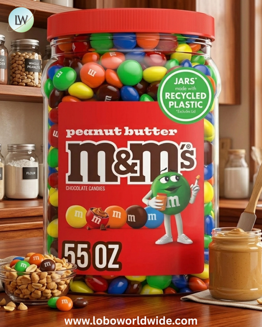 M&M'S Peanut Butter Milk Chocolate Candy, 55 oz.