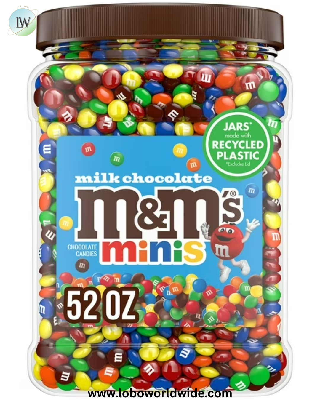 M&M’S Milk Chocolate Candy, Minis, 52 oz.