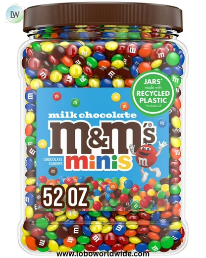 M&M’S Milk Chocolate Candy, Minis, 52 oz.