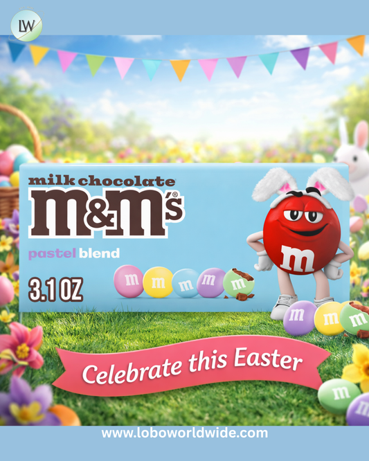 M&M's Milk Chocolate Pastel Blend Easter Candy - 3.1 oz Box - Pack of 4